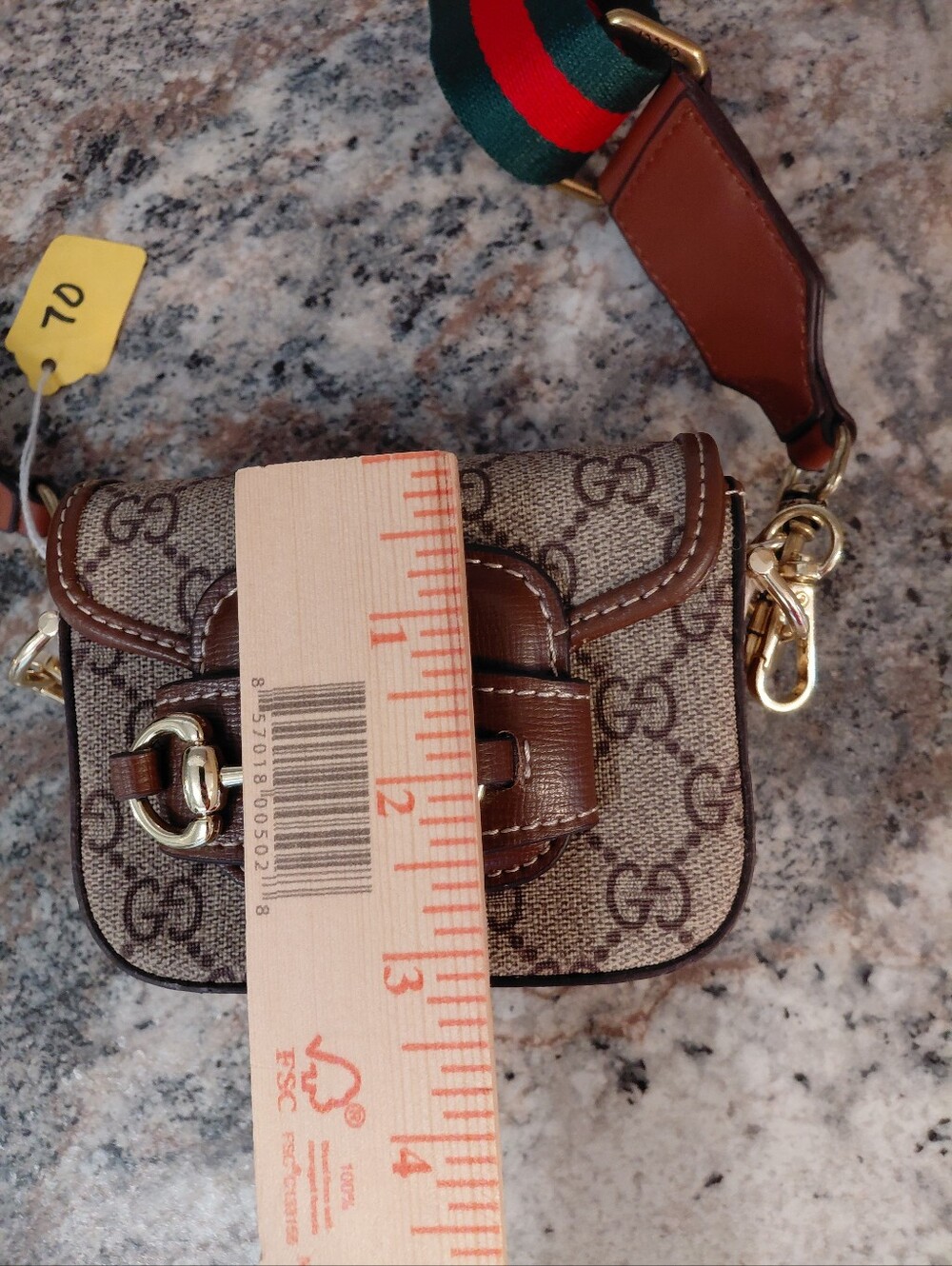 Designer Inspired Mini Crossbody Bag Purse with Two Removable Straps - Picture 3 of 8